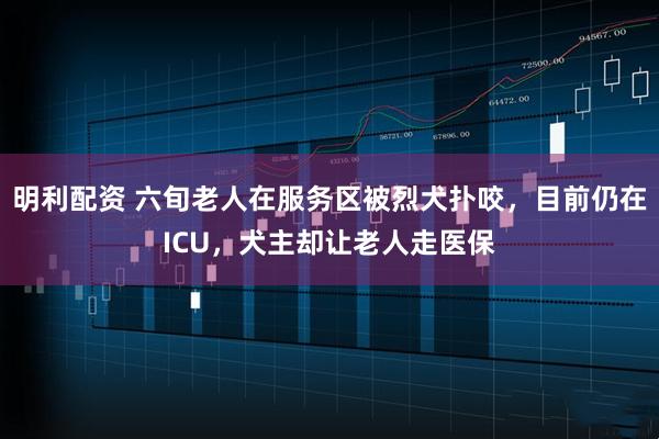 明利配资 六旬老人在服务区被烈犬扑咬，目前仍在ICU，犬主却让老人走医保